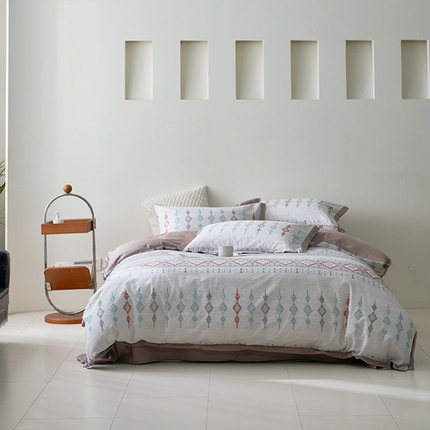 91家纺网 家纺一手货源 找家纺 （总）橙艺家居 2025新款臻品柔棉印花四件套