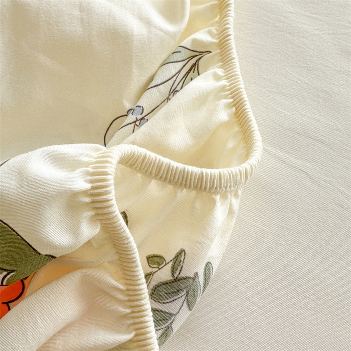 91家纺网 家纺一手货源 找家纺 多品家纺 2025新款超柔水洗云朵棉单品床笠 春日庄园