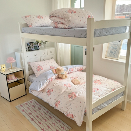 91家纺网 家纺一手货源 找家纺 寻米 2025新款13070全棉水洗棉学生三件套 繁华锦绣