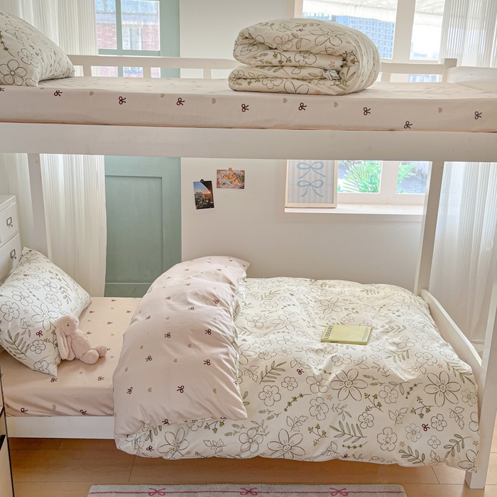 91家纺网 家纺一手货源 找家纺 寻米 2025新款13070全棉水洗棉学生三件套 巴洛克暖阳