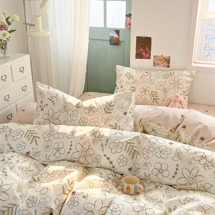 91家纺网 家纺一手货源 找家纺 寻米 2025新款13070全棉印花四件套系列 巴洛克暖阳