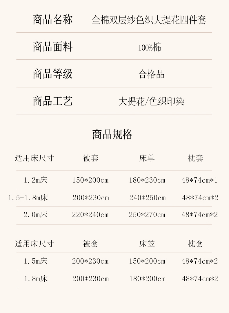 91家纺网 家纺一手货源 找家纺 琪格格纺织 2025新款全棉双层纱色织大提花四件套 雾切-蓝