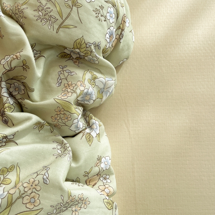 91家纺网 家纺一手货源 找家纺 寻米 2025新款A类全棉双层纱学生三件套 乐枝