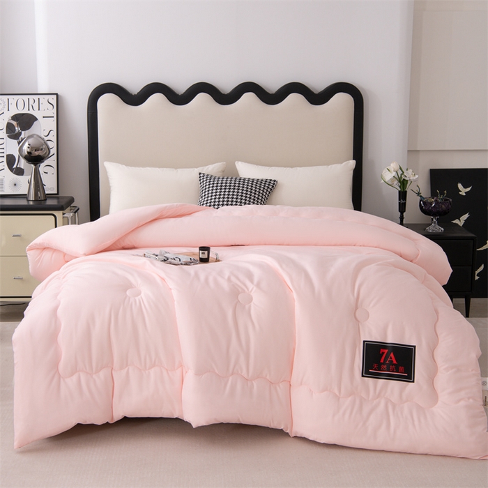 91家纺网 家纺一手货源 找家纺 瑶瑶家居床垫 2025新款7A抗菌被大豆被子被芯（黑标7A） 黑标7A-粉