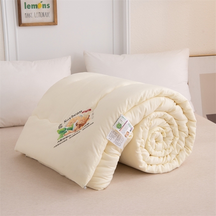 寝美资家居 2025新款直播爆款艾草被人参被大豆被 大豆被-白色