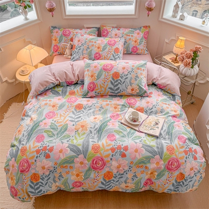 名兮家居 2025新款13372全棉四件套-大花卉系列 繁花