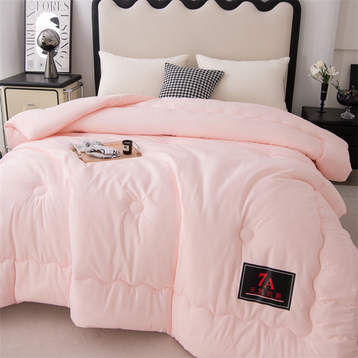 91家纺网 家纺一手货源 找家纺 瑶瑶家居床垫 2025新款7A抗菌被大豆被子被芯（黑标7A） 黑标7A-粉