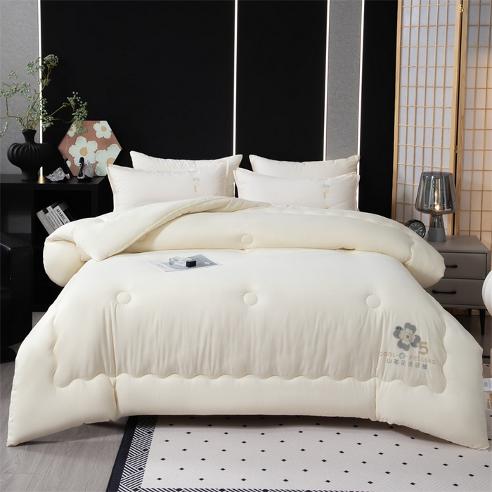 91家纺网 家纺一手货源 找家纺 瑶瑶家居床垫 2025新款山茶花大豆被子被芯 山茶花-米