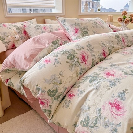 名兮家居 2025新款13372全棉四件套-大花卉系列 织梦