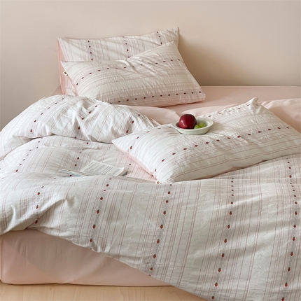 91家纺网 家纺一手货源 找家纺 （总）卡巴伦家纺 2025新款全棉A类刺绣提花四件套