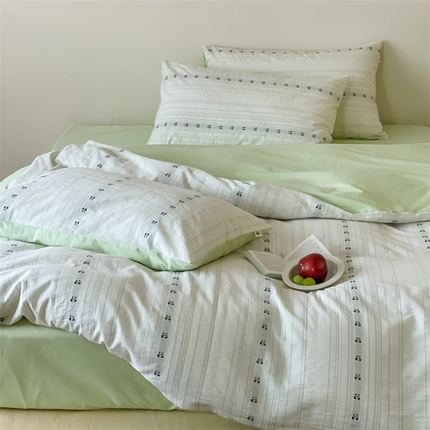 91家纺网 家纺一手货源 找家纺 （总）卡巴伦家纺 2025新款全棉A类刺绣提花四件套