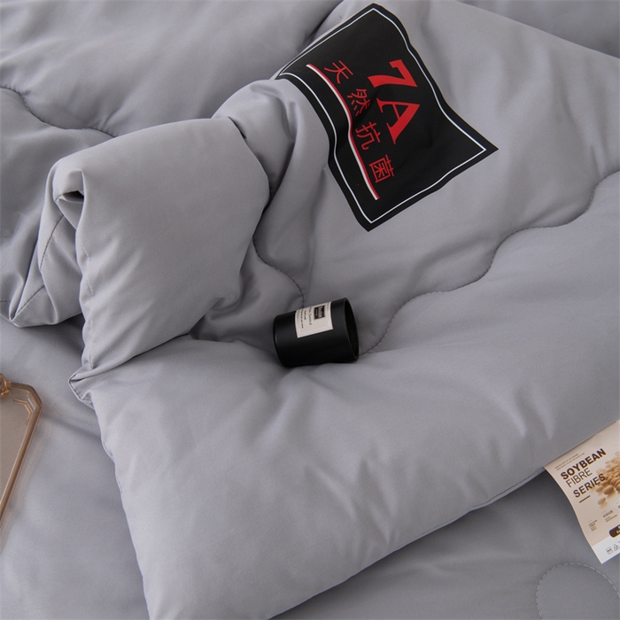 91家纺网 家纺一手货源 找家纺 瑶瑶家居床垫 2025新款7A抗菌被大豆被子被芯（黑标7A） 黑标7A-灰