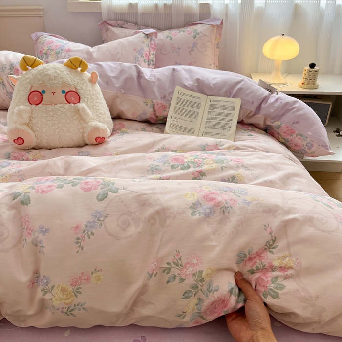 91家纺网 家纺一手货源 找家纺 涵宸家纺 2025新款全棉印花四件套 B生机