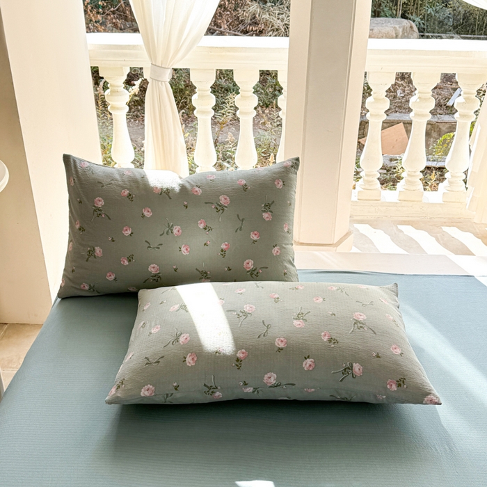 91家纺网 家纺一手货源 找家纺 韩巢家纺 2025新款云感双层纱床上用品四件套超柔裸睡级床单被套三件套-(提供卖家秀) 半生倾慕