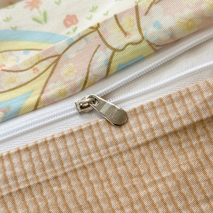 91家纺网 家纺一手货源 找家纺 沐棉家居 2025新款全棉印花四件套 蝴蝶结