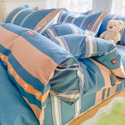 91家纺网 家纺一手货源 找家纺 （总）简冠家纺 2025新款印花植物羊绒磨毛四件套