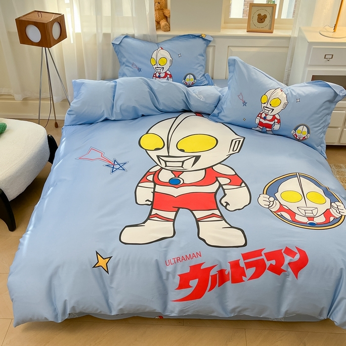 91家纺网 家纺一手货源 找家纺 蘭菲家纺 2025新款奥特曼全棉四件套 成功