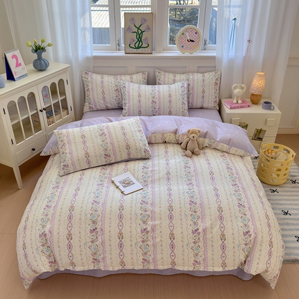 91家纺网 家纺一手货源 找家纺 （总）沐棉家居 2025新款全棉印花四件套