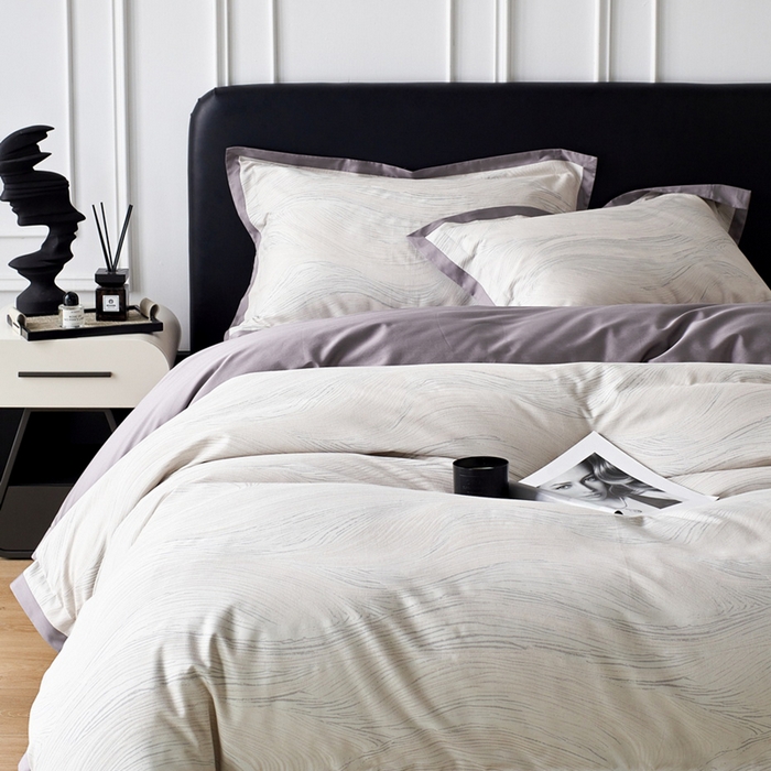 91家纺网 家纺一手货源 找家纺 由丽家纺 2025新款高奢色织提花四件套-卡斯特【控价标准券后450起】 卡斯特场景一