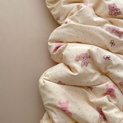 91家纺网 家纺一手货源 找家纺 （总）仟网汇 2025新款有氧针织棉双层纱系列四件套-床拍