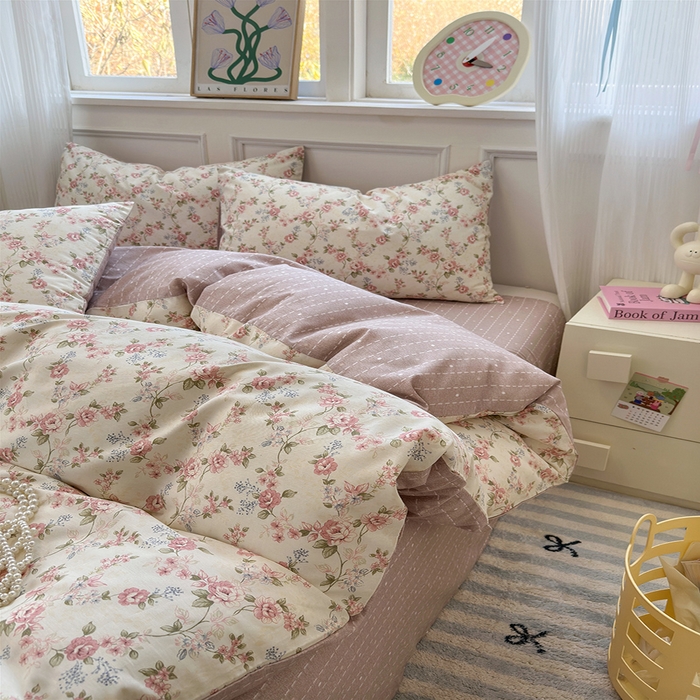 91家纺网 家纺一手货源 找家纺 （总）沐棉家居 2025新款全棉印花四件套