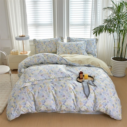 91家纺网 家纺一手货源 找家纺 （总）曼秀琳 2025新款铂金棉数码印花四件套(全棉133*76)