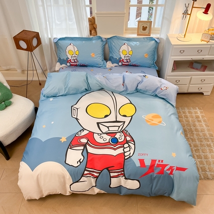 蘭菲家纺 2025新款奥特曼全棉四件套 发呆