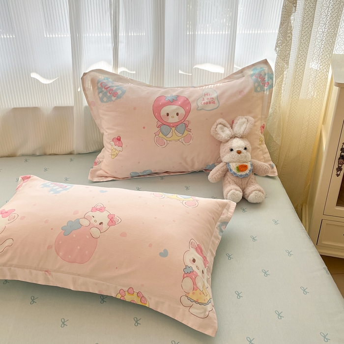 91家纺网 家纺一手货源 找家纺 涵宸家纺 2025新款全棉印花四件套 A洋娃娃