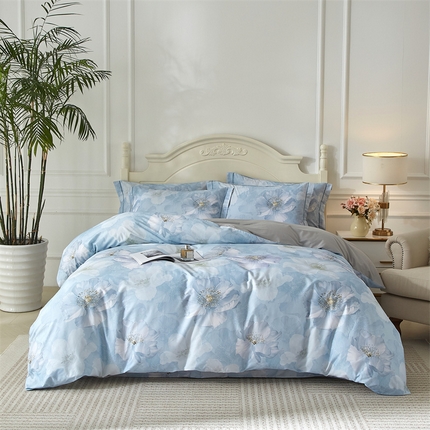 91家纺网 家纺一手货源 找家纺 （总）曼秀琳 2025新款铂金棉数码印花四件套(全棉133*76)