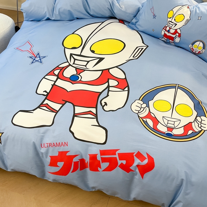 91家纺网 家纺一手货源 找家纺 蘭菲家纺 2025新款奥特曼全棉四件套 成功