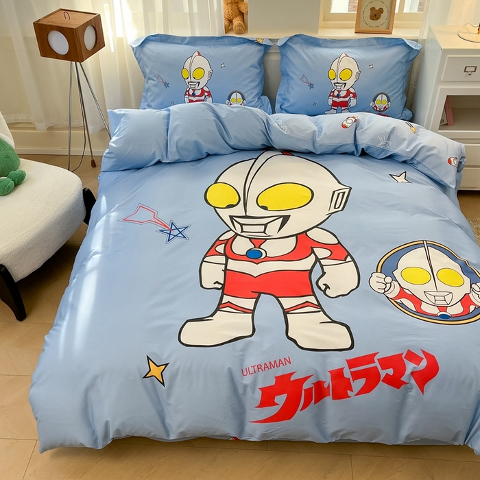 91家纺网 家纺一手货源 找家纺 蘭菲家纺 2025新款奥特曼全棉四件套 成功