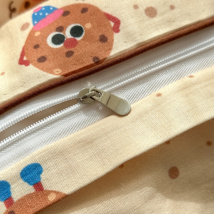 91家纺网 家纺一手货源 找家纺 沐棉家居 2025新款全棉双层纱四件套 曲奇饼干