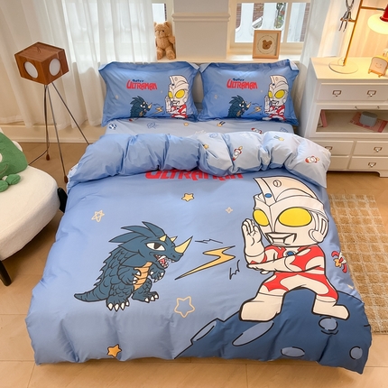 蘭菲家纺 2025新款奥特曼全棉四件套 闪电