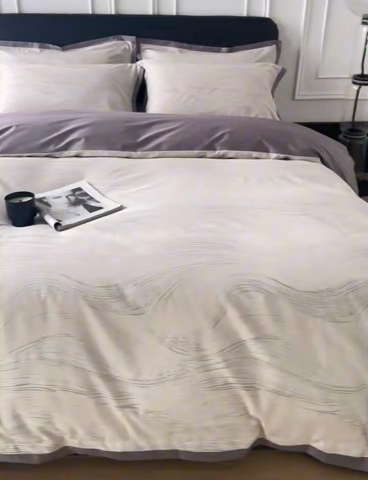 91家纺网 家纺一手货源 找家纺 由丽家纺 2025新款高奢色织提花四件套-卡斯特【控价标准券后450起】 卡斯特场景一