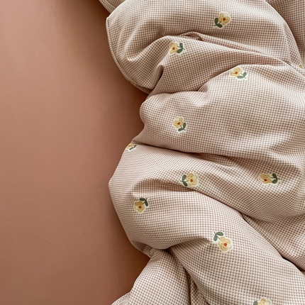 91家纺网 家纺一手货源 找家纺 （总）仟网汇 2025新款有氧针织棉双层纱系列四件套-床拍