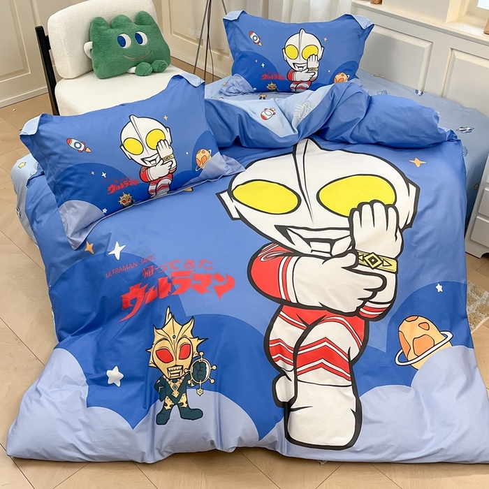 91家纺网 家纺一手货源 找家纺 蘭菲家纺 2025新款奥特曼全棉四件套 无敌