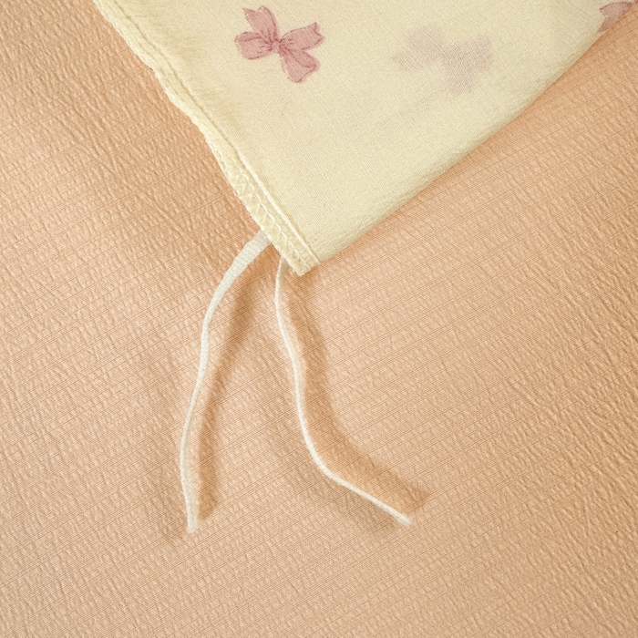 91家纺网 家纺一手货源 找家纺 韩巢家纺 2025新款云感双层纱床上用品四件套超柔裸睡级床单被套三件套-(提供卖家秀) 粉相思