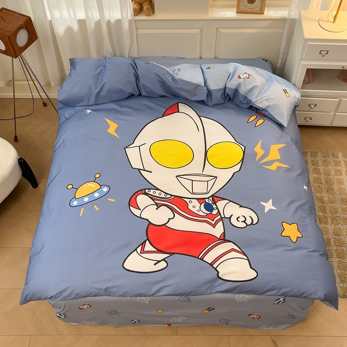 91家纺网 家纺一手货源 找家纺 蘭菲家纺 2025新款奥特曼全棉被套 王者