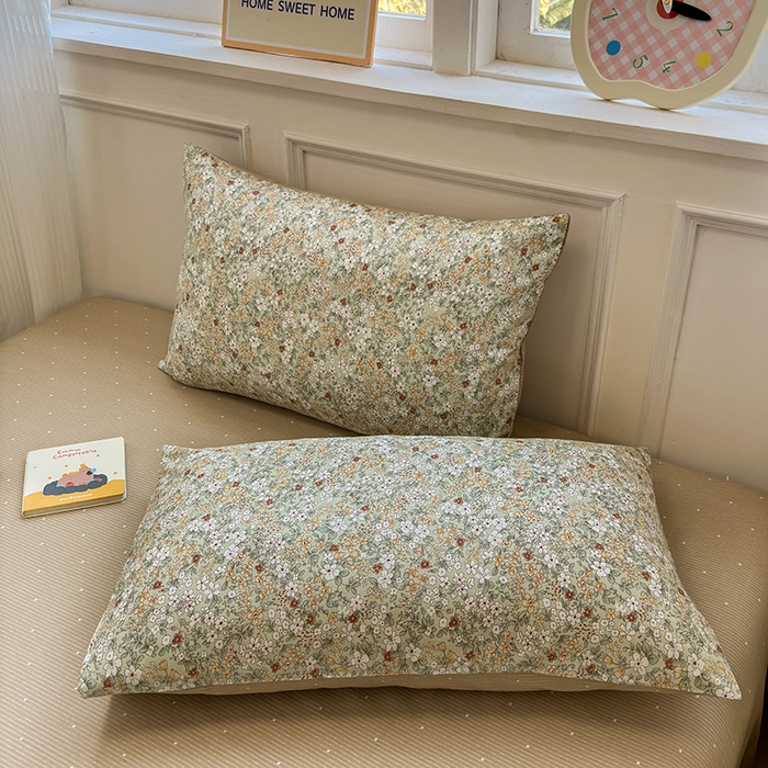 91家纺网 家纺一手货源 找家纺 沐棉家居 2025新款全棉印花四件套 花梦