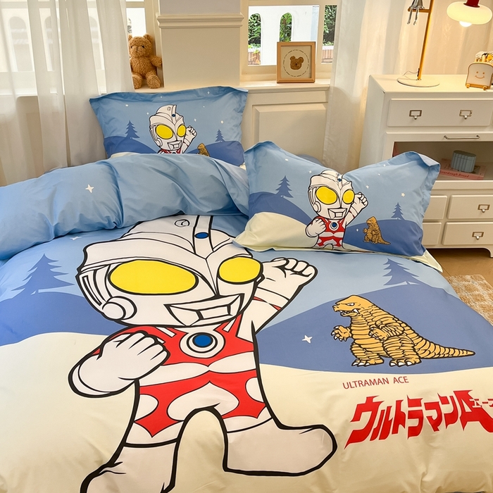 91家纺网 家纺一手货源 找家纺 蘭菲家纺 2025新款奥特曼全棉四件套 归来