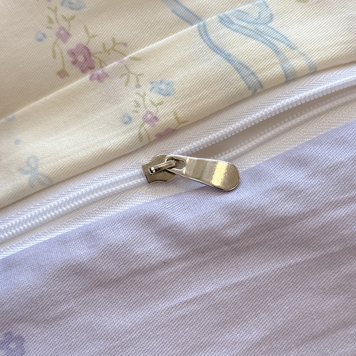 91家纺网 家纺一手货源 找家纺 沐棉家居 2025新款全棉印花四件套 紫藤蔓蔓