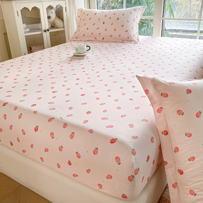 91家纺网 家纺一手货源 找家纺 （总）晨希家居 2025新款全棉A类双层纱床笠