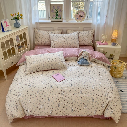 91家纺网 家纺一手货源 找家纺 （总）沐棉家居 2025新款全棉印花四件套