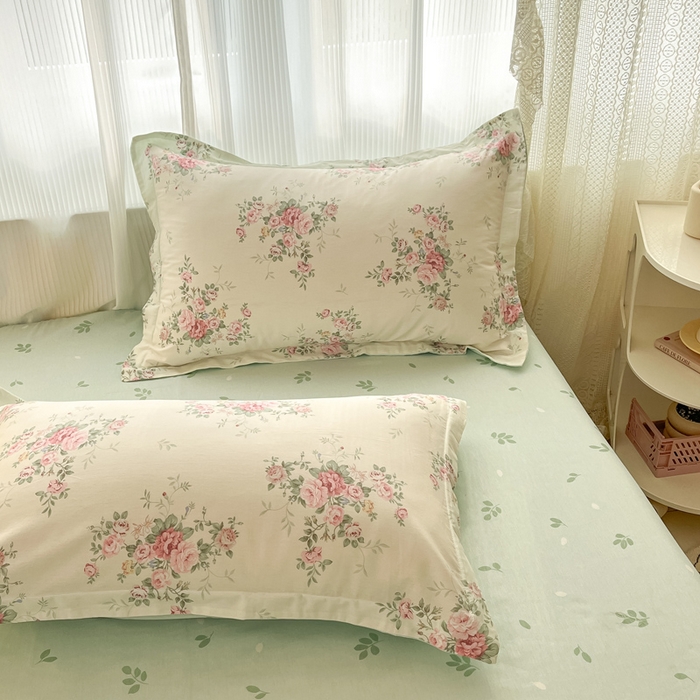 91家纺网 家纺一手货源 找家纺 涵宸家纺 2025新款全棉印花四件套 B花田妙语