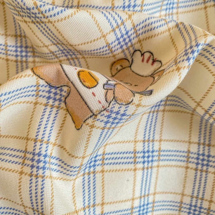 91家纺网 家纺一手货源 找家纺 尚美 2025新款小碎花针织棉床盖四件套 皇冠熊