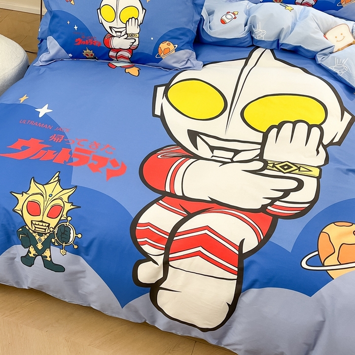 91家纺网 家纺一手货源 找家纺 蘭菲家纺 2025新款奥特曼全棉四件套 无敌