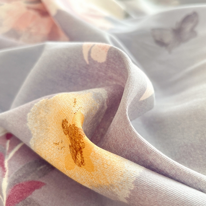 91家纺网 家纺一手货源 找家纺 涵宸家纺 2025新款全棉印花四件套 B茶山露水