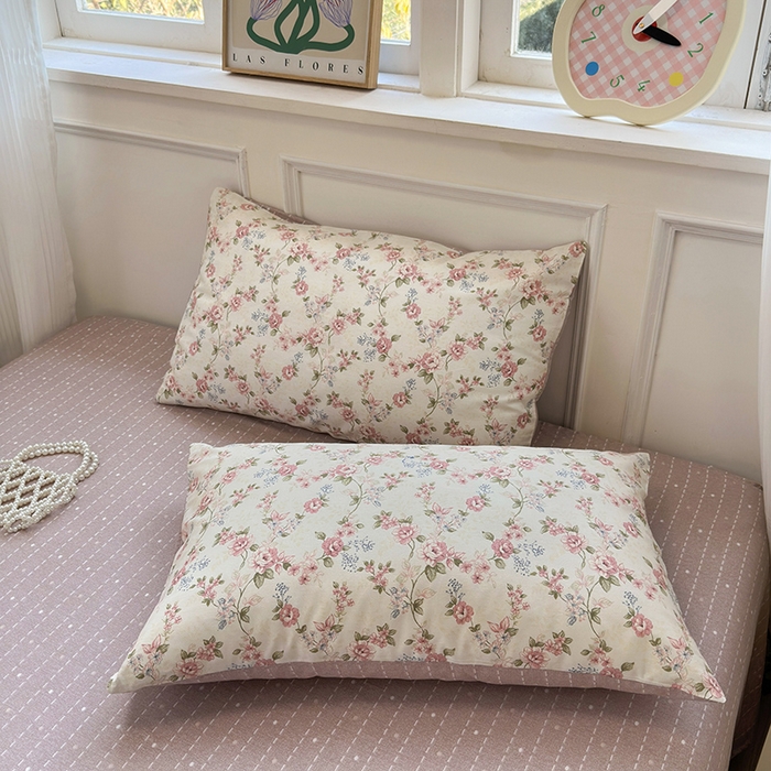 91家纺网 家纺一手货源 找家纺 沐棉家居 2025新款全棉印花四件套 露丝