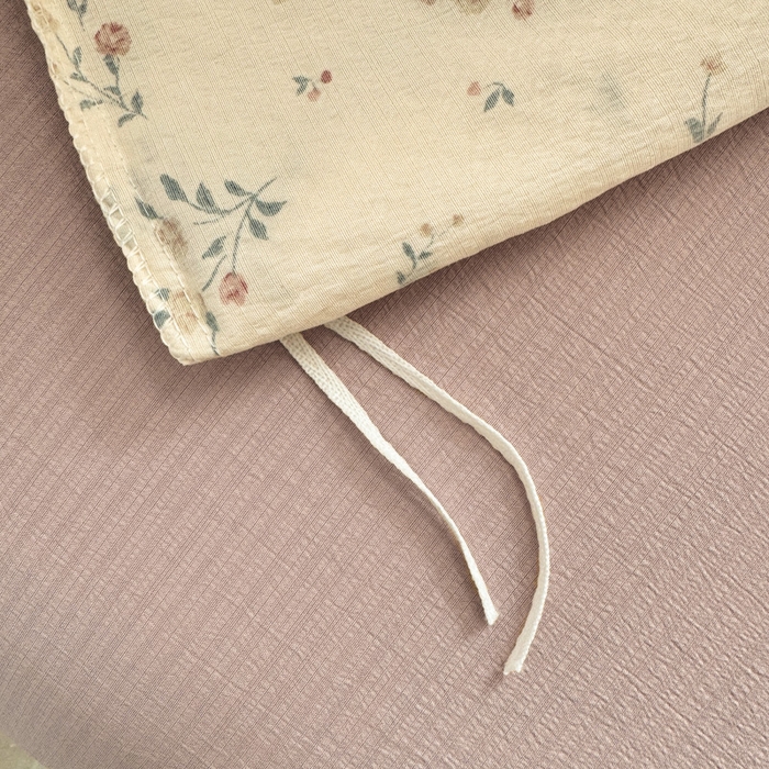 91家纺网 家纺一手货源 找家纺 韩巢家纺 2025新款云感双层纱床上用品四件套超柔裸睡级床单被套三件套-(提供卖家秀) 春风十里