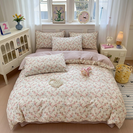 91家纺网 家纺一手货源 找家纺 （总）沐棉家居 2025新款全棉印花四件套